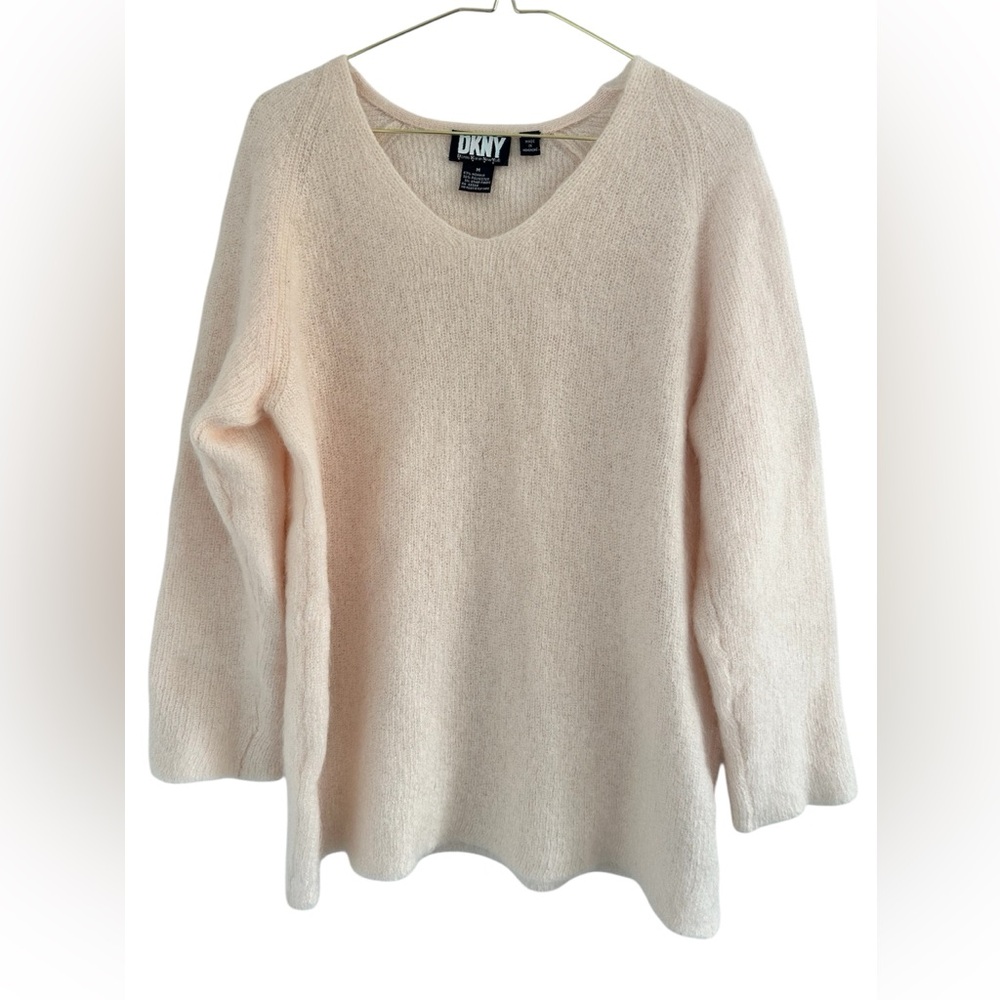 DKNY Blush Mohair Blend Knit